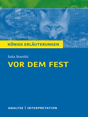 cover image of Vor dem Fest. Königs Erläuterungen.
